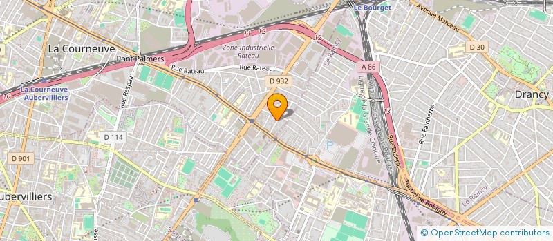 localisation de l'entreprise PN TRANSPORTS SERVICES à LA COURNEUVE