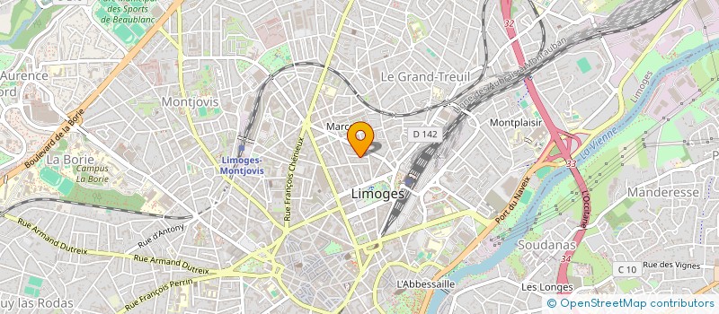 localisation de l'entreprise PN2B PARTICIPATIONS à LIMOGES
