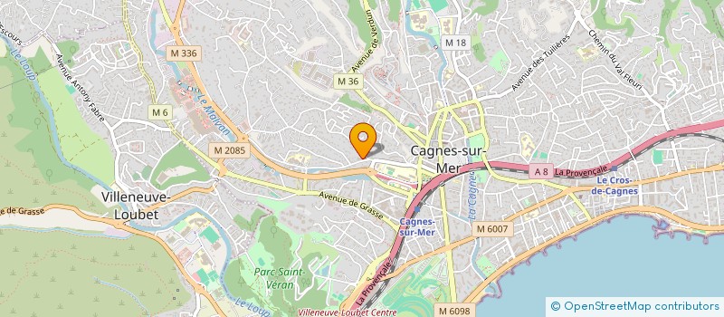 localisation de l'entreprise PN3C à CAGNES-SUR-MER