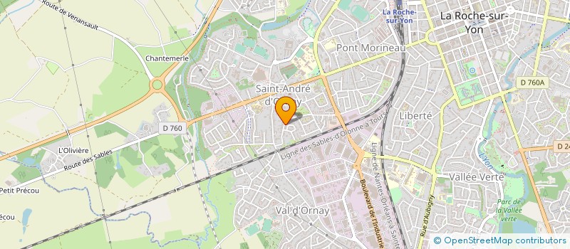 localisation de l'entreprise PNA PAPILLON NOIR ARMAMENT à LA ROCHE-SUR-YON