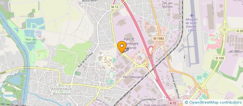 localisation de l'entreprise PNCAL  ANDREZIEUX-BOUTHEON