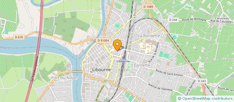 localisation de l'entreprise PNCC  LIBOURNE