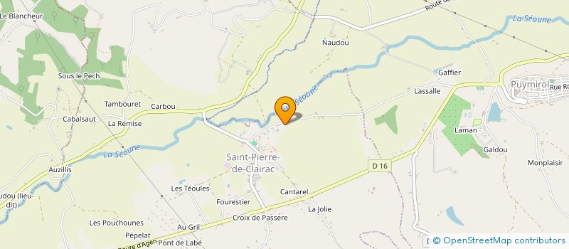 localisation de l'entreprise PNCE  SAINT-PIERRE-DE-CLAIRAC