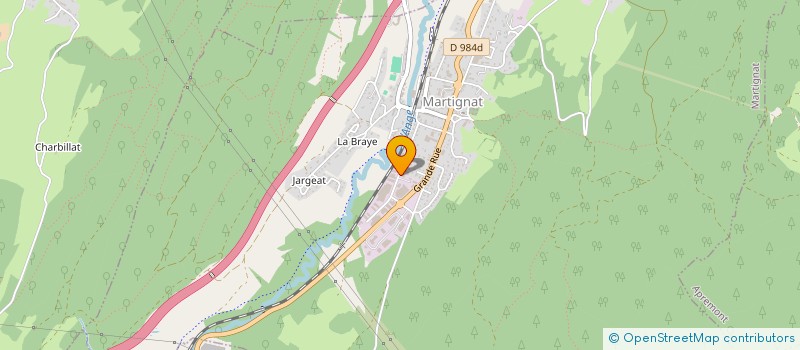 localisation de l'entreprise PNCE  MARTIGNAT