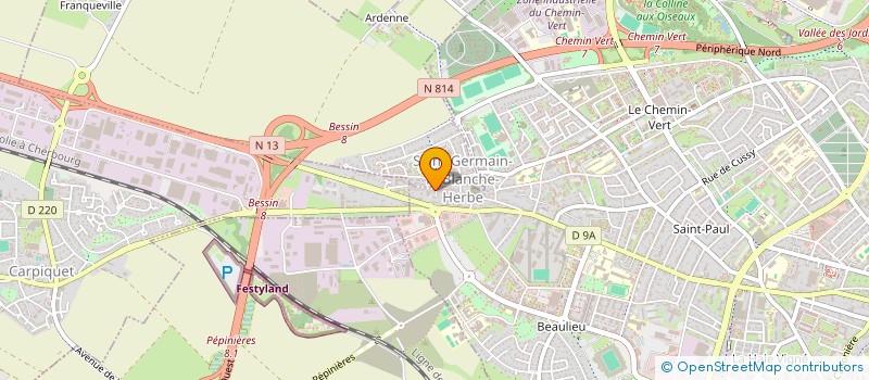 localisation de l'entreprise PNEU A BAS PRIX à CAEN