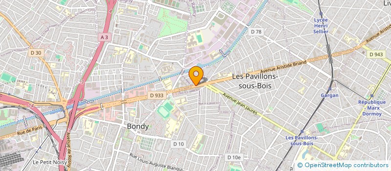localisation de l'entreprise PNEU ARMA SARL à LES PAVILLONS-SOUS-BOIS