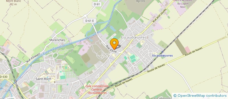 localisation de l'entreprise PNEU DU CAMBRESIS  ESCAUDUVRES