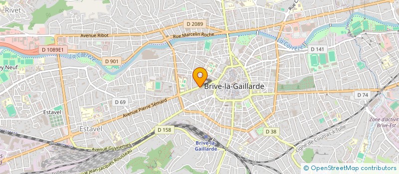 localisation de l'entreprise PNEU MECANIQUE LAVAGE  BRIVE-LA-GAILLARDE