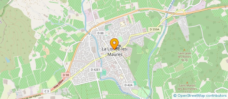 localisation de l'entreprise PNEU PASSION MEDITERRANEE  LA LONDE-LES-MAURES