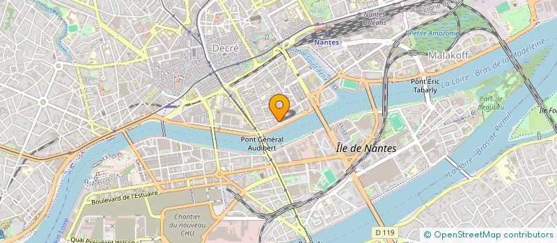 localisation de l'entreprise PNEU PLUS OUEST à NANTES