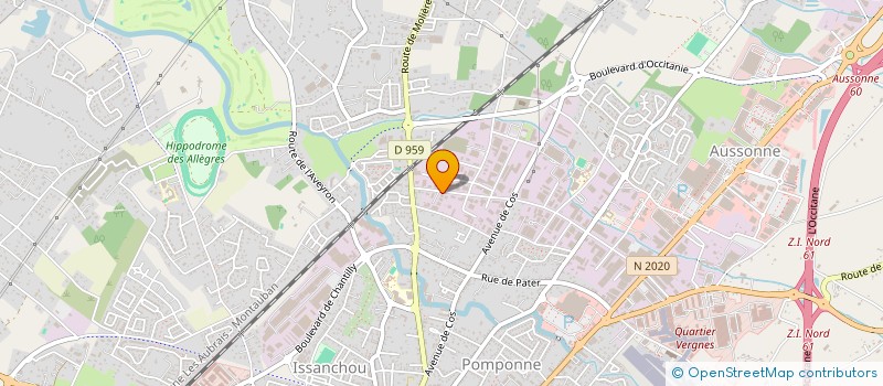 localisation de l'entreprise PNEU SERVICE 113  MONTAUBAN