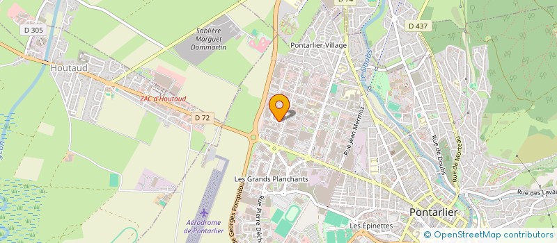 localisation de l'entreprise PNEU SERVICE PONTISSALIEN à PONTARLIER