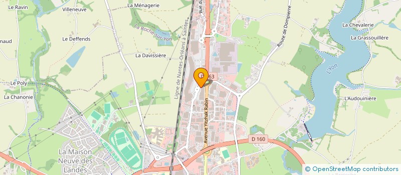 localisation de l'entreprise PNEU YONNAIS à ROCHE SUR YON (LA)