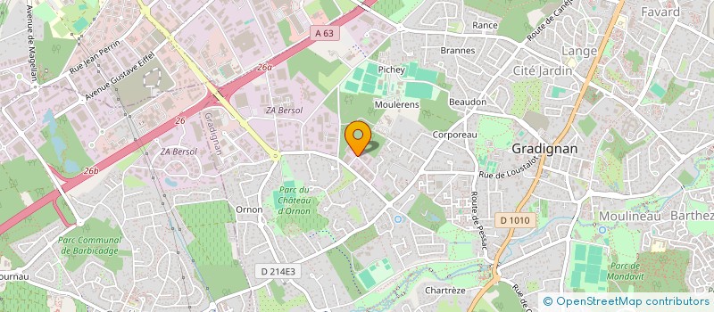 localisation de l'entreprise PNEUMARINE SERVICES à GRADIGNAN