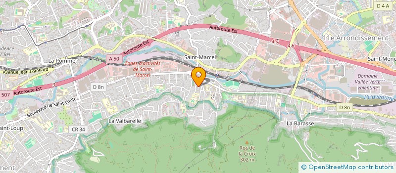 localisation de l'entreprise PNEUMATIQUE INDUSTRIE SERVICE à MARSEILLE