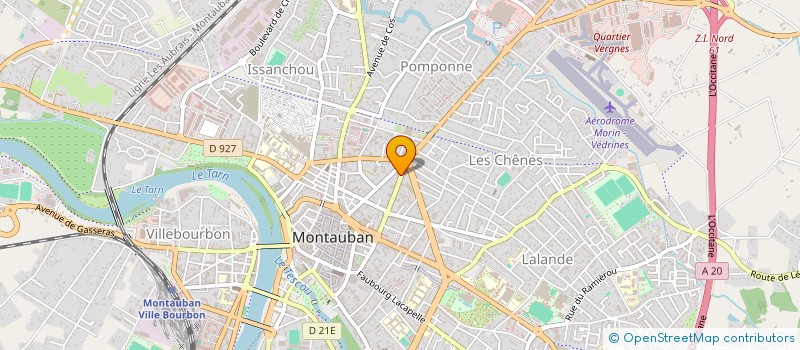 localisation de l'entreprise PNEUMATIQUES IND ET COMM à MONTAUBAN