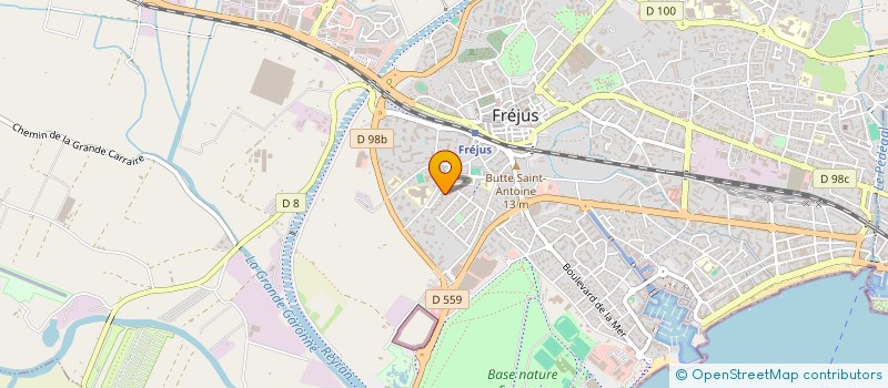 localisation de l'entreprise PNEUMATIQUES OCCASIONS FRANCE à FREJUS