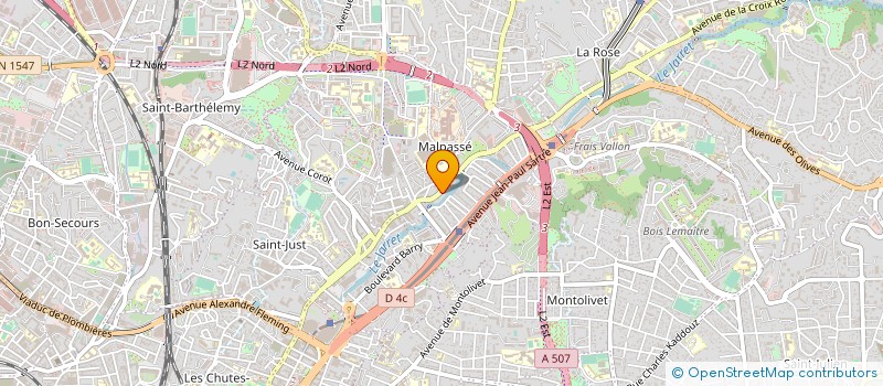 localisation de l'entreprise PNEUMATIQUES PHOCEEN à MARSEILLE