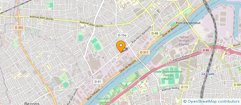 localisation de l'entreprise PNEUMATIQUES SECURITE AUTOMOBILE à ARGENTEUIL