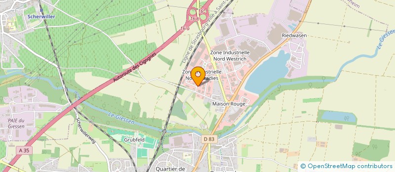 localisation de l'entreprise PNEUMAX à SELESTAT
