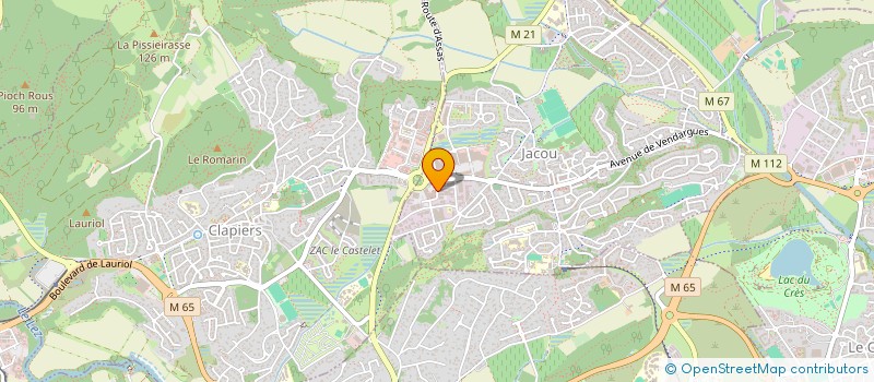 localisation de l'entreprise PNEUMO 610  JACOU