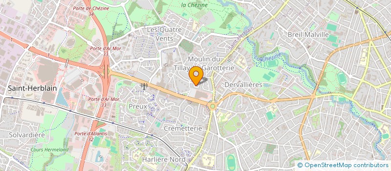 localisation de l'entreprise PNEUMO-ERDRE à SAINT-HERBLAIN