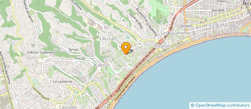 localisation de l'entreprise PNEUMOPHTA à NICE