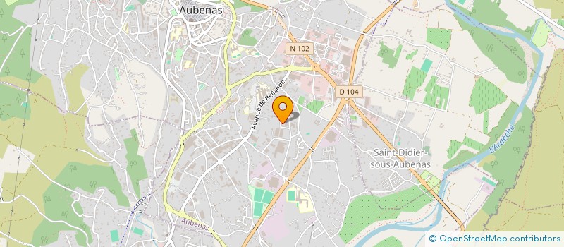 localisation de l'entreprise PNEUS 7 à AUBENAS