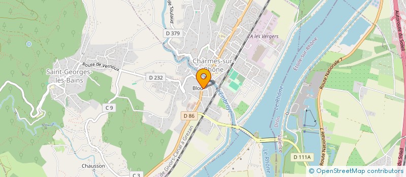 localisation de l'entreprise PNEUS' 86 à SAINT-GEORGES-LES-BAINS