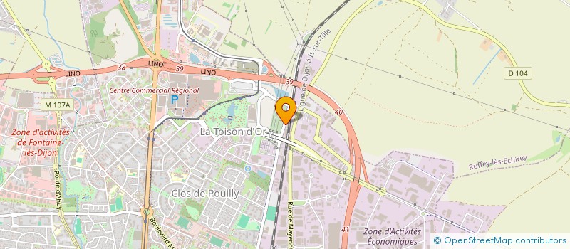 localisation de l'entreprise PNEUS AUTO 21  DIJON