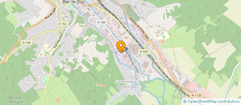 localisation de l'entreprise PNEUS AUTO 55 à SAVONNIERES-DEVANT-BAR