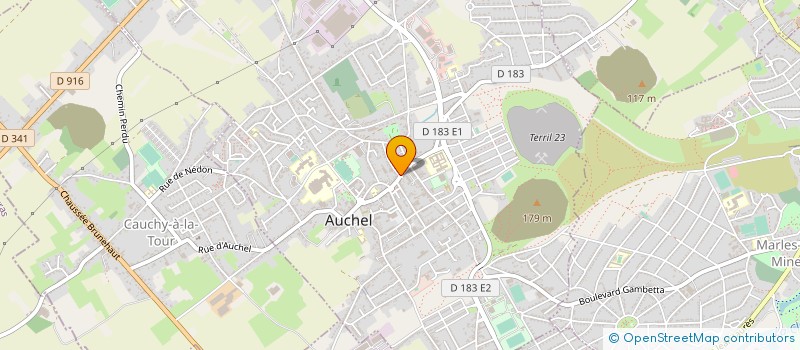 localisation de l'entreprise PNEUS AUTO MOBILE SERVICES  AUCHEL