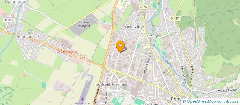 localisation de l'entreprise PNEUS BALANCHE à PONTARLIER