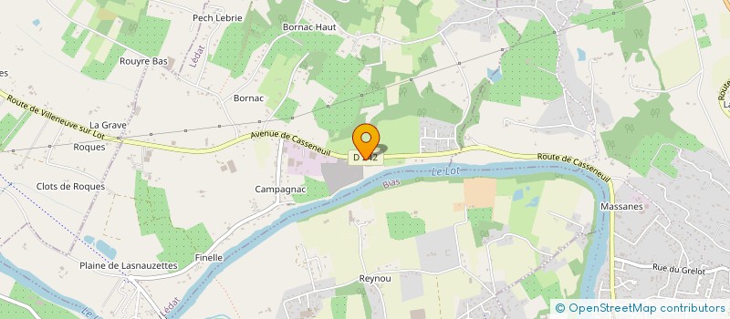 localisation de l'entreprise PNEUS BEL OCCAS à LEDAT