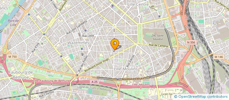 localisation de l'entreprise PNEUS D OCCAZ à LILLE