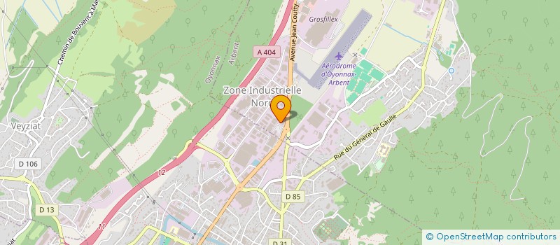 localisation de l'entreprise PNEUS DGM FRANCE à ARBENT