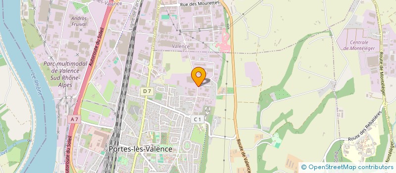 localisation de l'entreprise PNEUS DISCOUNT  PORTES-LES-VALENCE