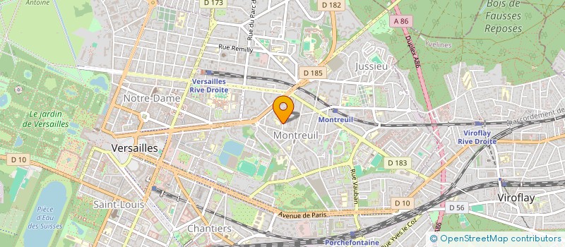 localisation de l'entreprise PNEUS DISCOUNT ACHERES à VERSAILLES
