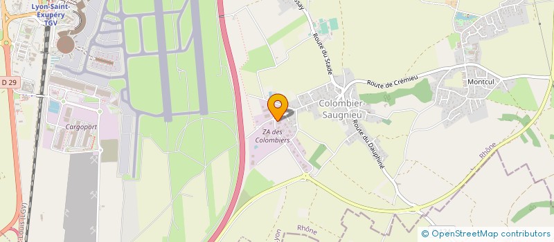 localisation de l'entreprise PNEUS DISCOUNT SERVICES  COLOMBIER-SAUGNIEU