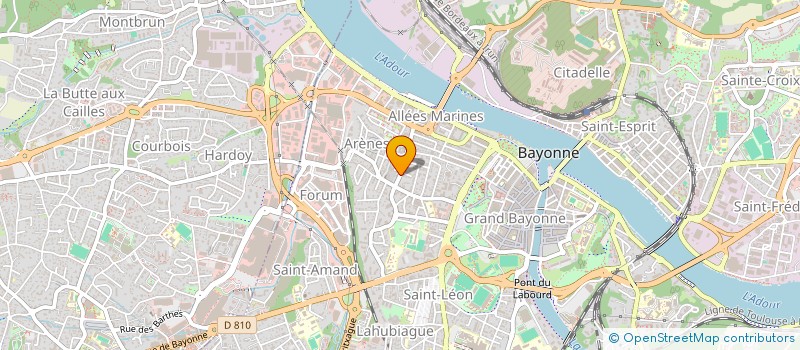 localisation de l'entreprise PNEUS DU BAB à BAYONNE