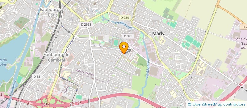 localisation de l'entreprise PNEUS DU STADE  MARLY