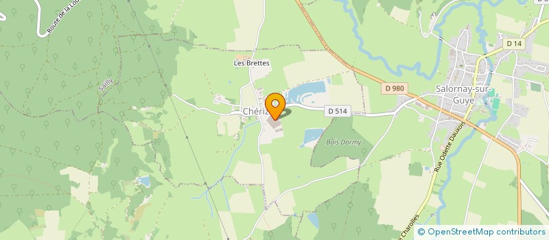 localisation de l'entreprise PNEUS ET ENTRETIENS à CLUNY