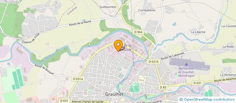 localisation de l'entreprise PNEUS ET SERVICES  GRAULHET