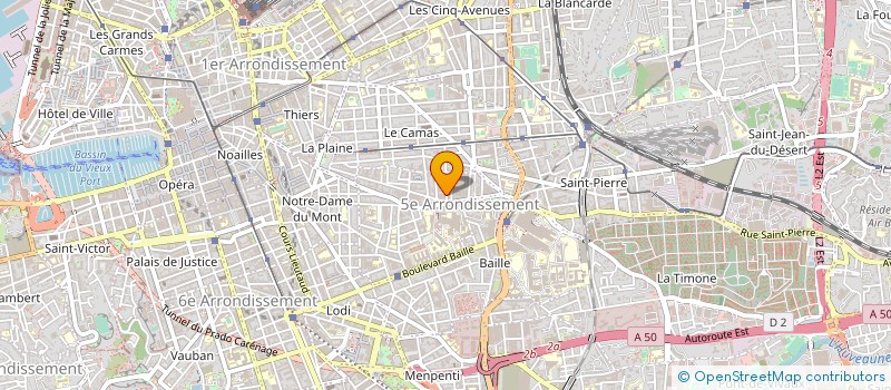 localisation de l'entreprise PNEUS ET SERVICES PHOCEENS à MARSEILLE