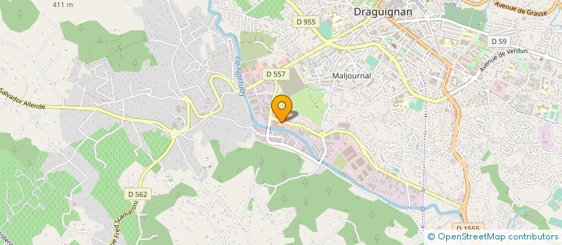 localisation de l'entreprise PNEUS INDUSTRIELS 83 à DRAGUIGNAN