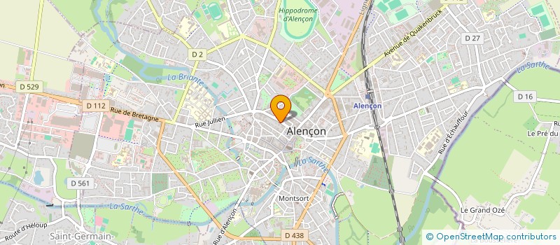 localisation de l'entreprise PNEUS LEGROS à ALENCON