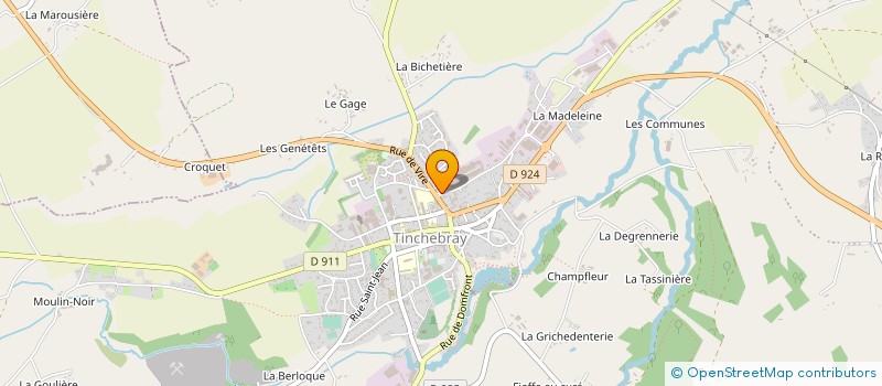 localisation de l'entreprise PNEUS LELIEVRE à MONTSECRET-CLAIREFOUGERE