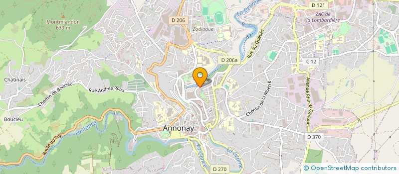localisation de l'entreprise PNEUS OCCAZ à ANNONAY