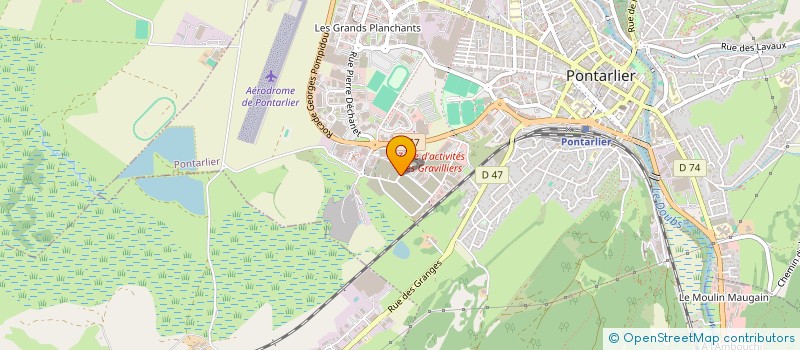 localisation de l'entreprise PNEUS PERFORMANCE  PONTARLIER