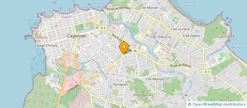 localisation de l'entreprise PNEUS PRESTIGE  CAYENNE